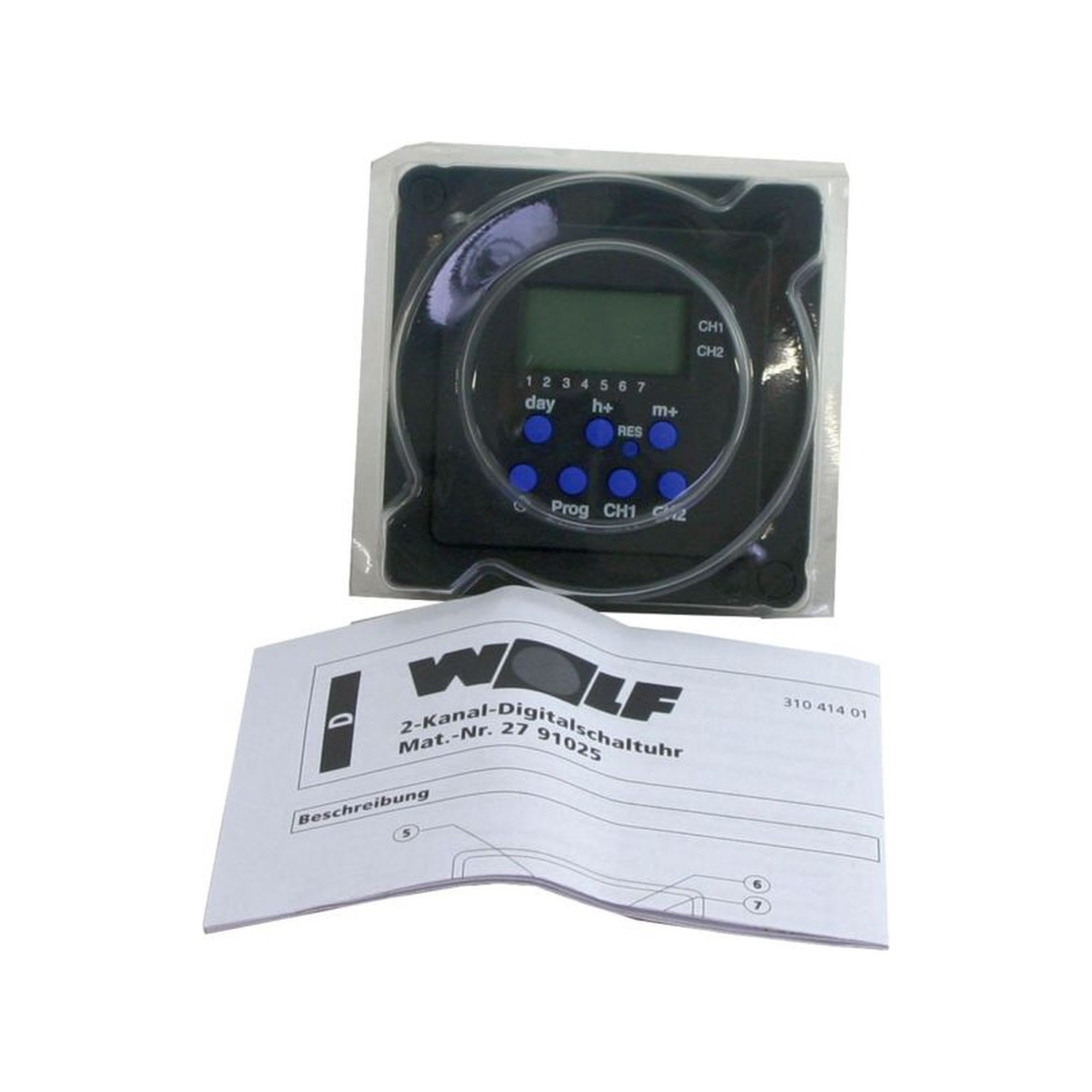 Wolf Digitalschaltuhr PM2931 2-Kanal R11 R12 R16 R18 2791025