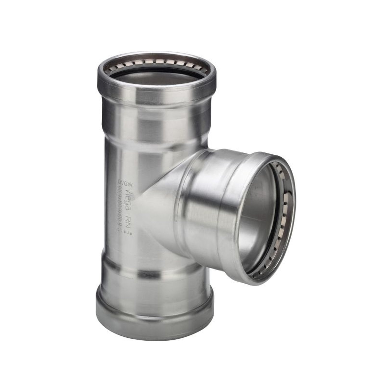 Viega Sanpress Inox XL T-Stück 2318XL Edelstahl 88,9mm SC-Contur 482732