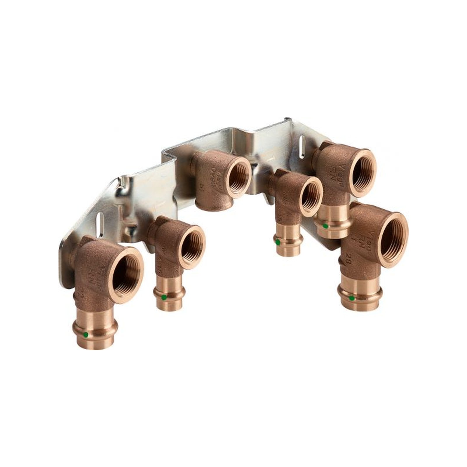 Viega Pressfitting Sanpress 2229 Gasthermen Montageeinheit 1/2 Zoll Junkers Leckwasseranschluss SC-Contur 309398