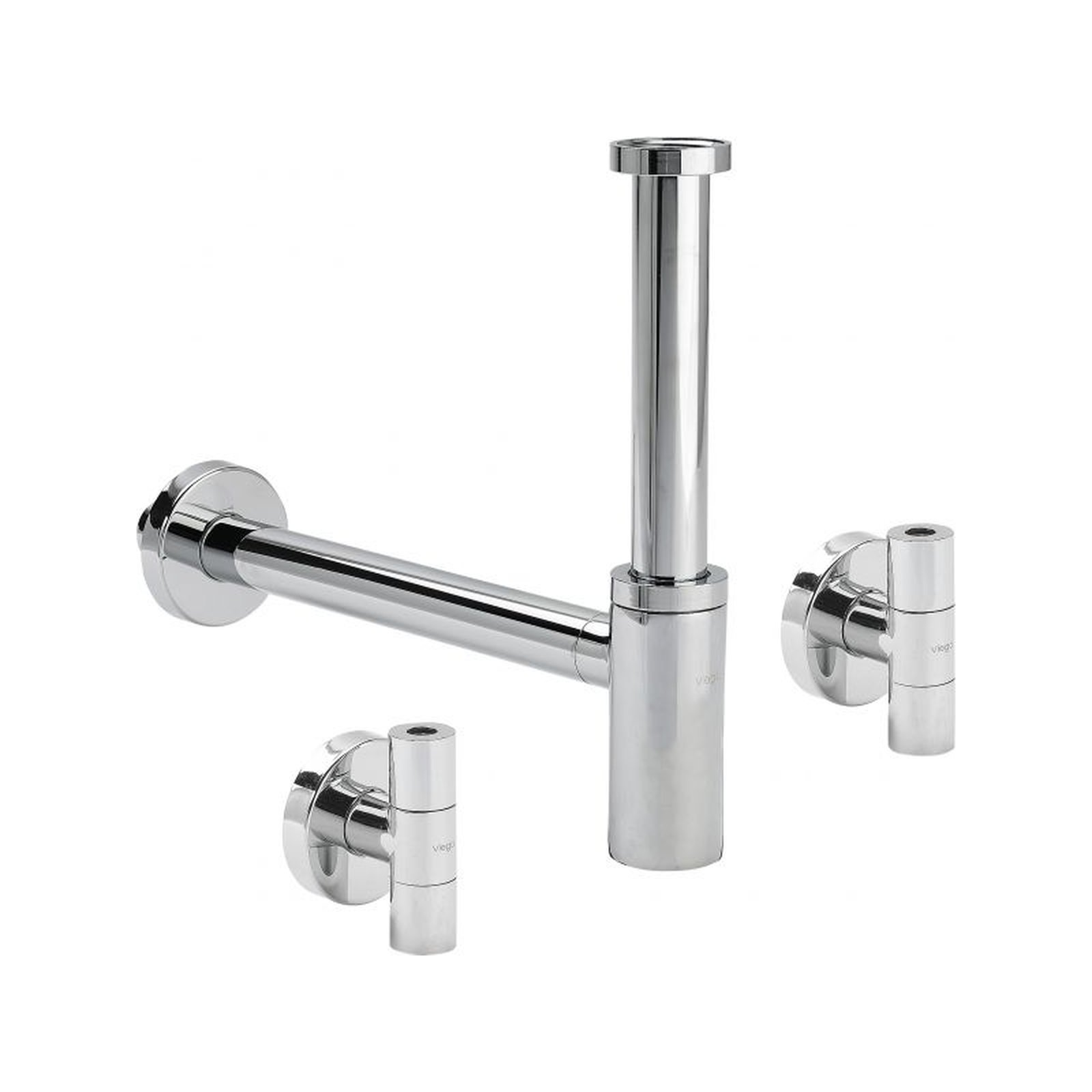 Viega Geruchverschluss Eleganta Set 1 5788.4 verchromt Messing 2 Visign Eckventile 492489