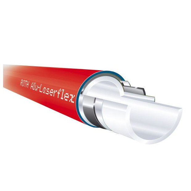 ROTH Verbundrohr Alu-Laserflex Systemrohr 14mm 5-Schicht 600m DIN4726 1135002798