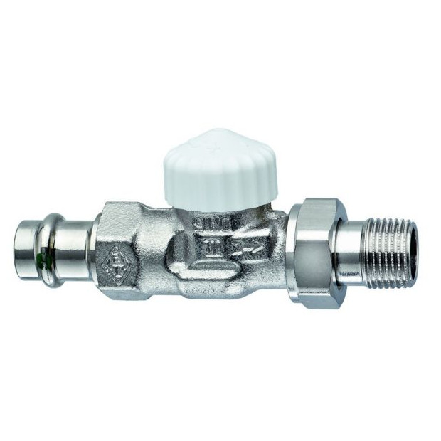 IMI HYDRONIC Heizungsarmatur Th.Ventilunterteil V-exact II 1-2 Zoll Viega Press 15 mm Rotguss 3718-15.000