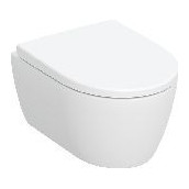 Geberit Wand WC iCon Set Rimfree Tiefspüler verkürzt 49cm WC-Sitz EasyMount 502381001