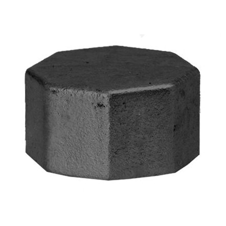 SCHMIDT HERMANN Temperguss-Kappe Nr.300 3-8 Zoll schwarz Form-Verbindungsstück 14300010