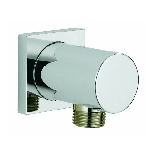 Grohe Wandanschlussbogen Rainshower 27076 1/2 Zoll Außengewinde eckige Rosette Chrom 27076000