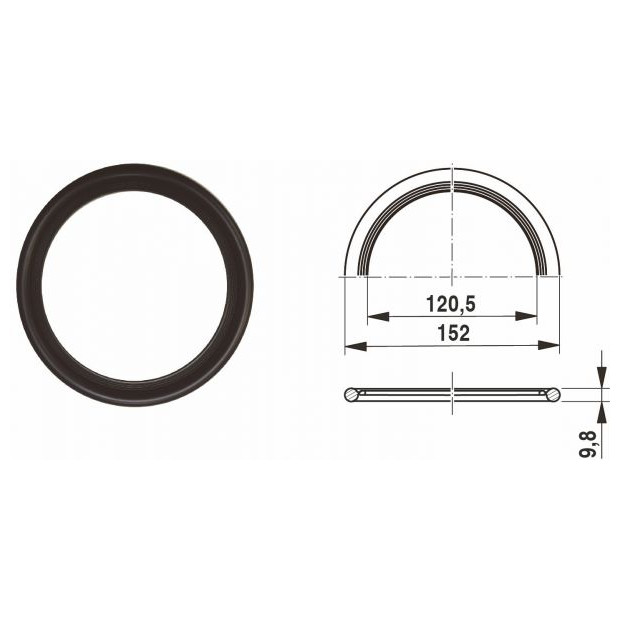 BOSCH Dichtring Ersatzteil TTNR 63043454 120x152x10mm Wärmeerzeuger Zubehör 63043454