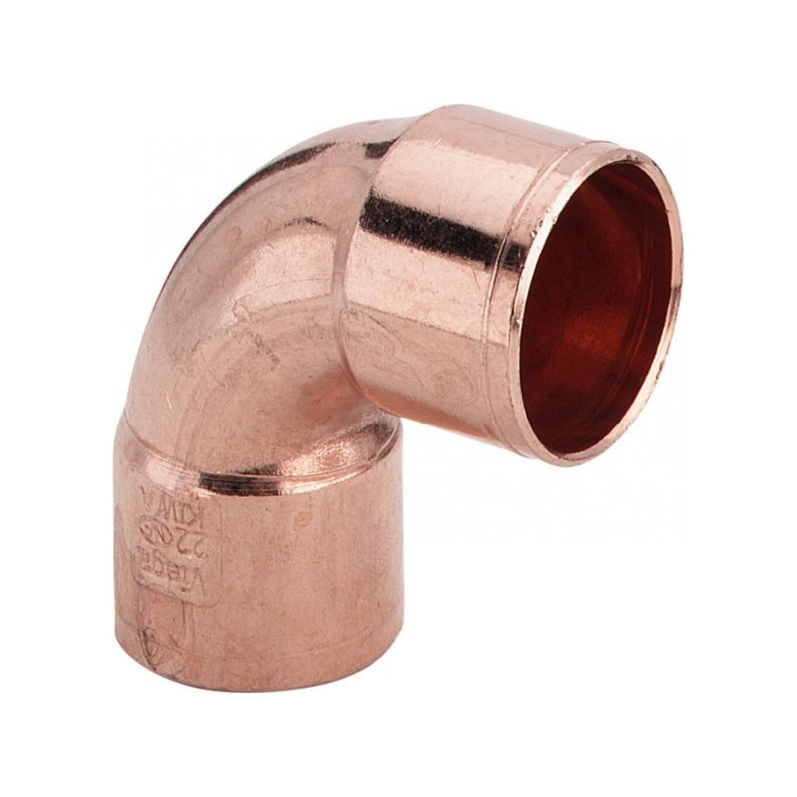 Viega Kupfer-Winkel 95090 90 Grad 35mm 2 Muffen Lötanschluss 103088