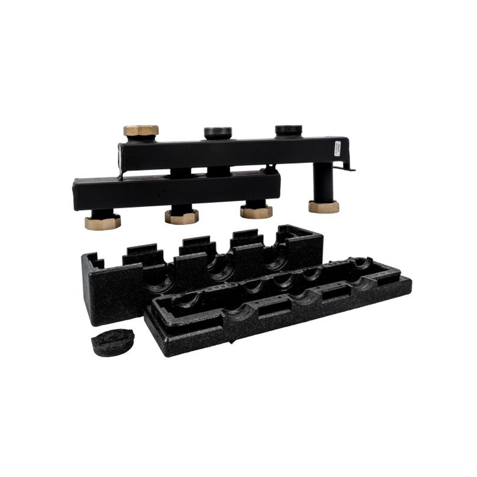 Wolf Verteilerbalken 2 Heizkreise DN25 DN32 EPP Wärmedämmung drehbar Wandhalterung 2072197