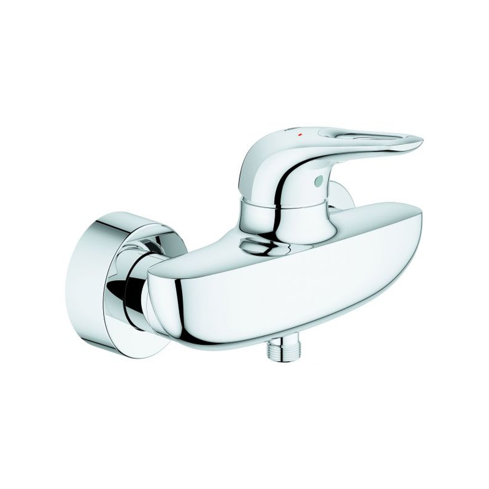 GROHE Brausearmatur Eurostyle Einhandbatterie Chrom Aufputz 35 mm Kartusche Temperaturbegrenzer 33590003 GROHE Brausearmatur Eurostyle Einhandbatterie Chrom Aufputz 35 mm Kartusche Temperaturbegrenzer 33590003