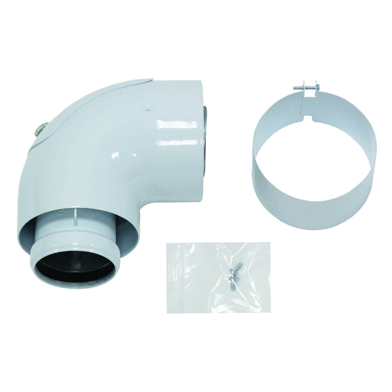 Vaillant Bogen 90 Grad Reinigungsöffnung konzentrisch 60/100 mm Aluminium 303836