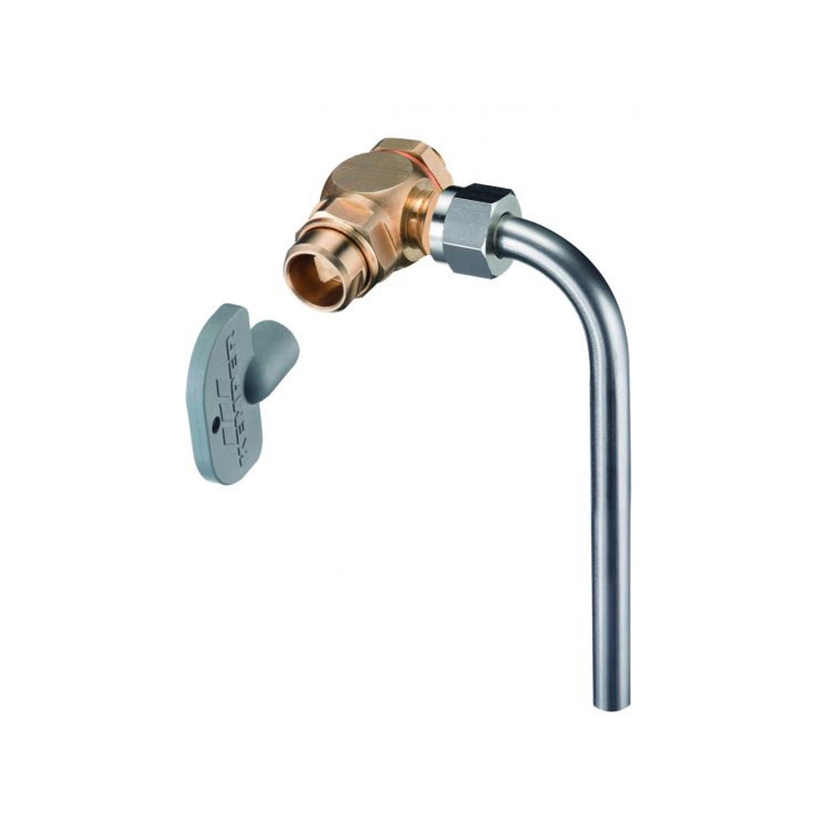 Kemper Probenahmeventil Figur 187 00 Rotguss AG G3/8 DN10 Dreikantschlüssel 1870001000