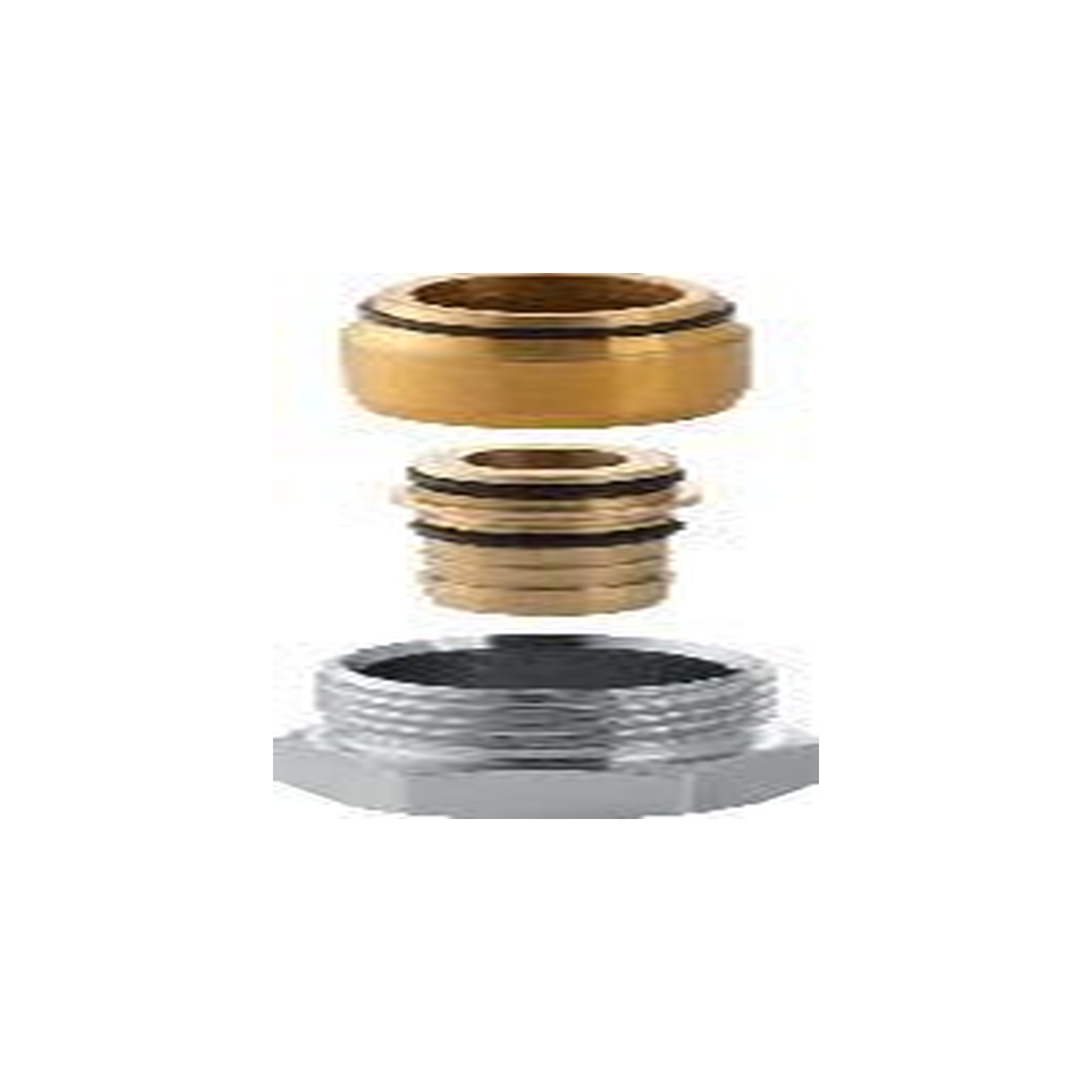 Geberit Anschlussverschraubung FlowFit 16 mm 1/2 Zoll Außengewinde Messing CW617N Set 2 Stück 619267221