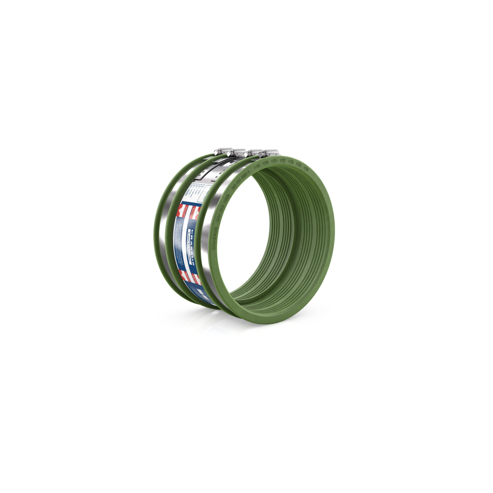 Crassus Schlauchadapter Typ 2B CSC 265 F 240-265mm bis 2,5 bar FKM V2A CRA16110FKM