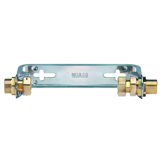 Beulco WZ-Anschlussgarnitur Edelstahl B60 Q3-10 waagerecht geschlossen 11-4x11-4 Zoll 264315