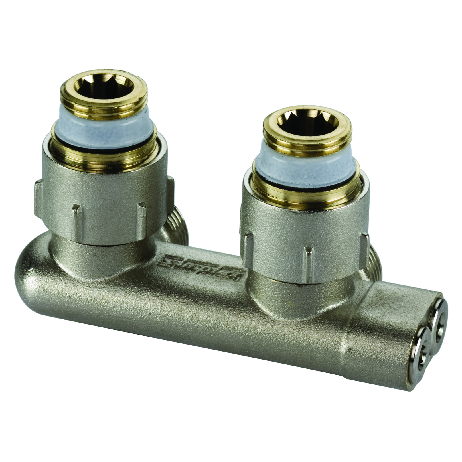 Flamco Simplex UmlenkStück Eck E1/50 G3/4i G3/4a Messing vernickelt F10077