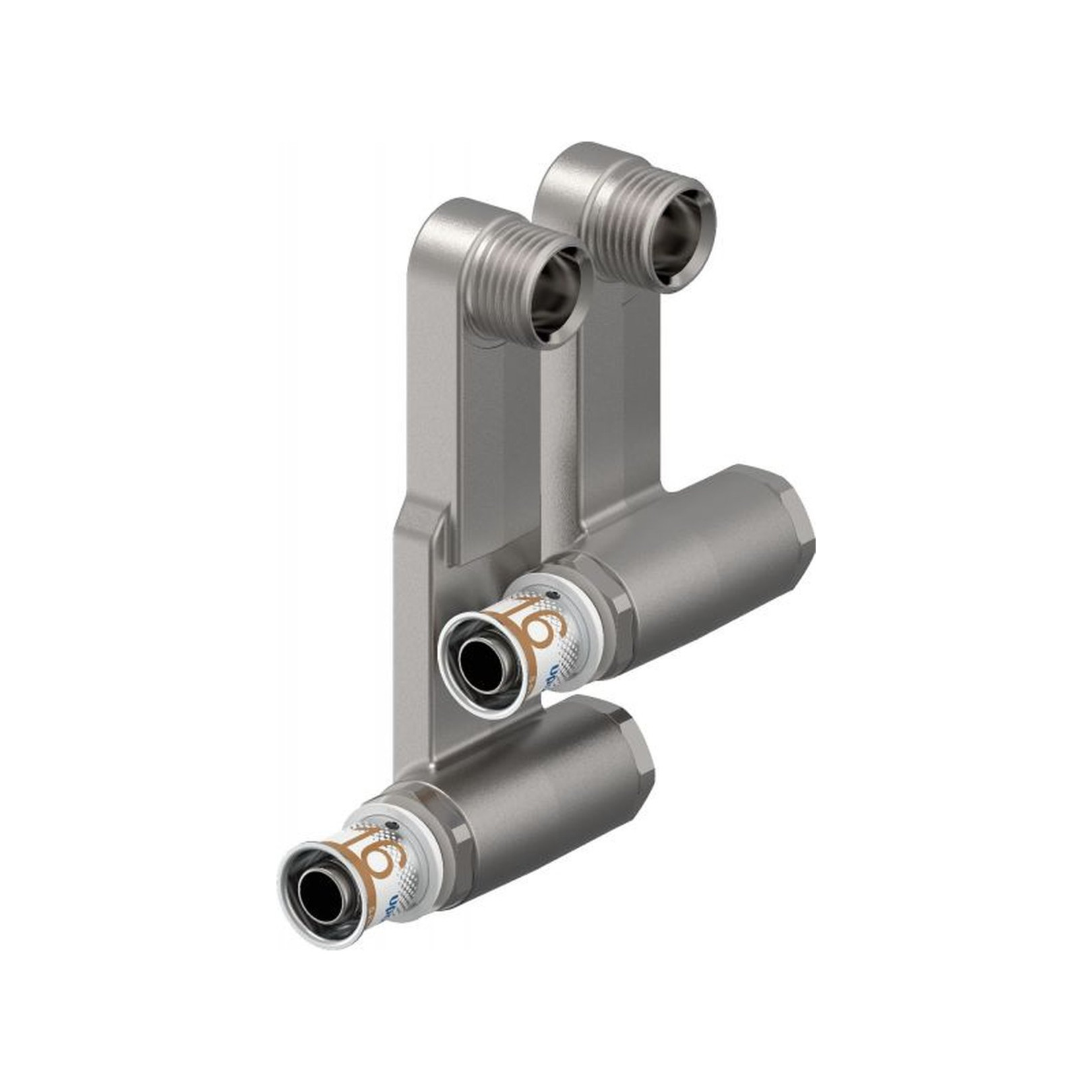 Uponor S-Press PLUS SL-Anschlussgarnitur 16-G1/2MT Edelstahl Presshülse 1070695