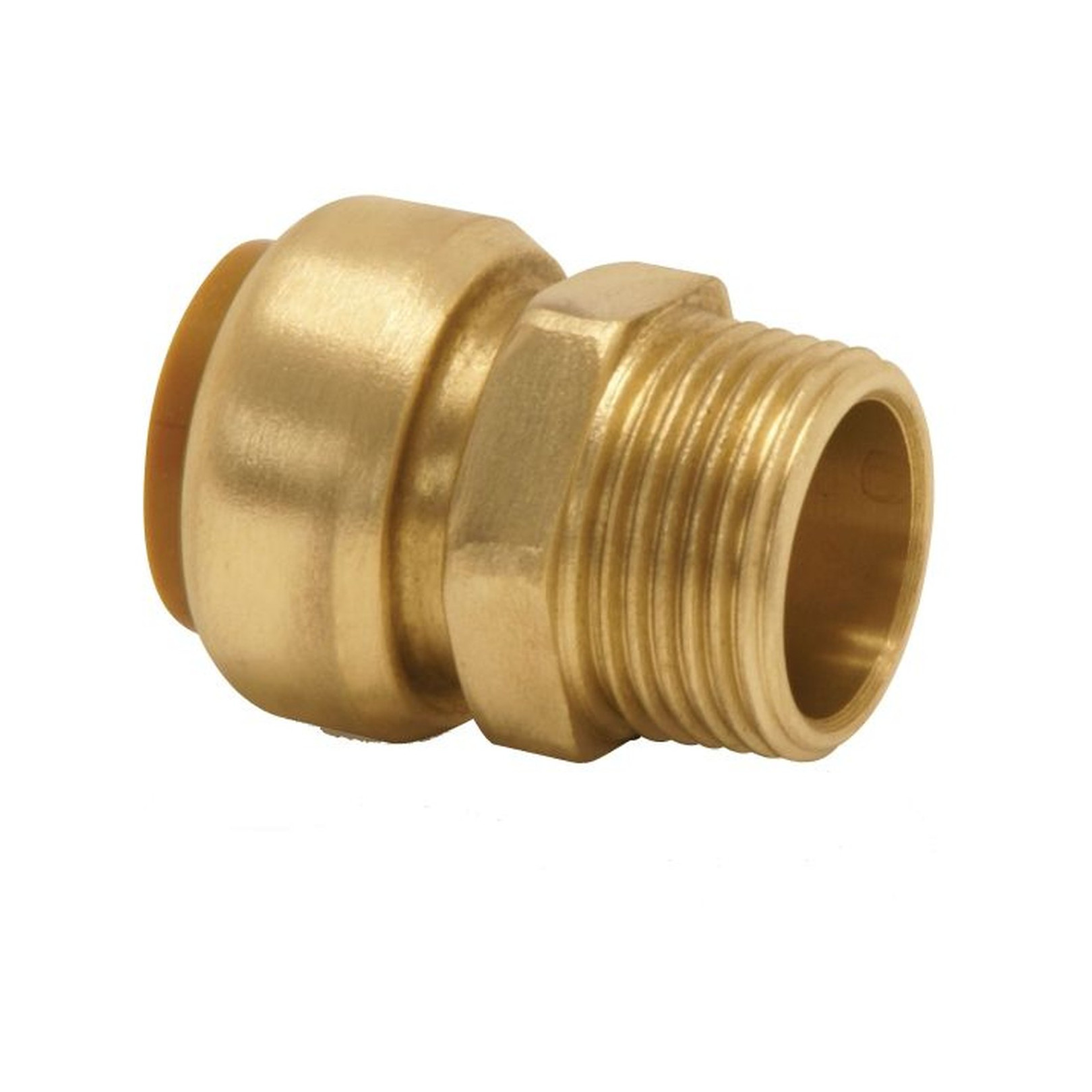 VSH Steckfitting ÜbergangsStück Tectite Classic T3T 28 mm x R 1 Zoll Messing DVGW lösbar 2 Stück 4751527