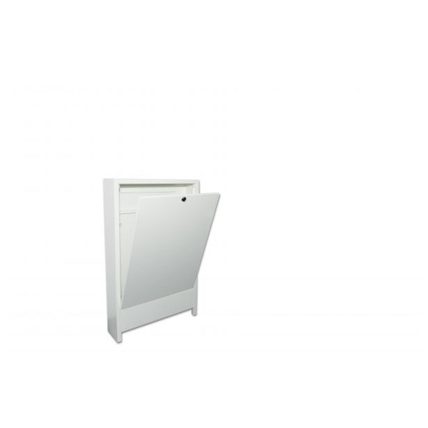 Aufputz Verteilerschrank Premium 6-8 Heizkreise 680 mm mit Hutschiene weiss AP3