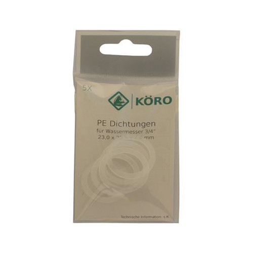 KOERO PE-Ring 5er-Set 30x38x2 mm 1 Zoll Wasseranschluss KTW W270 154210999