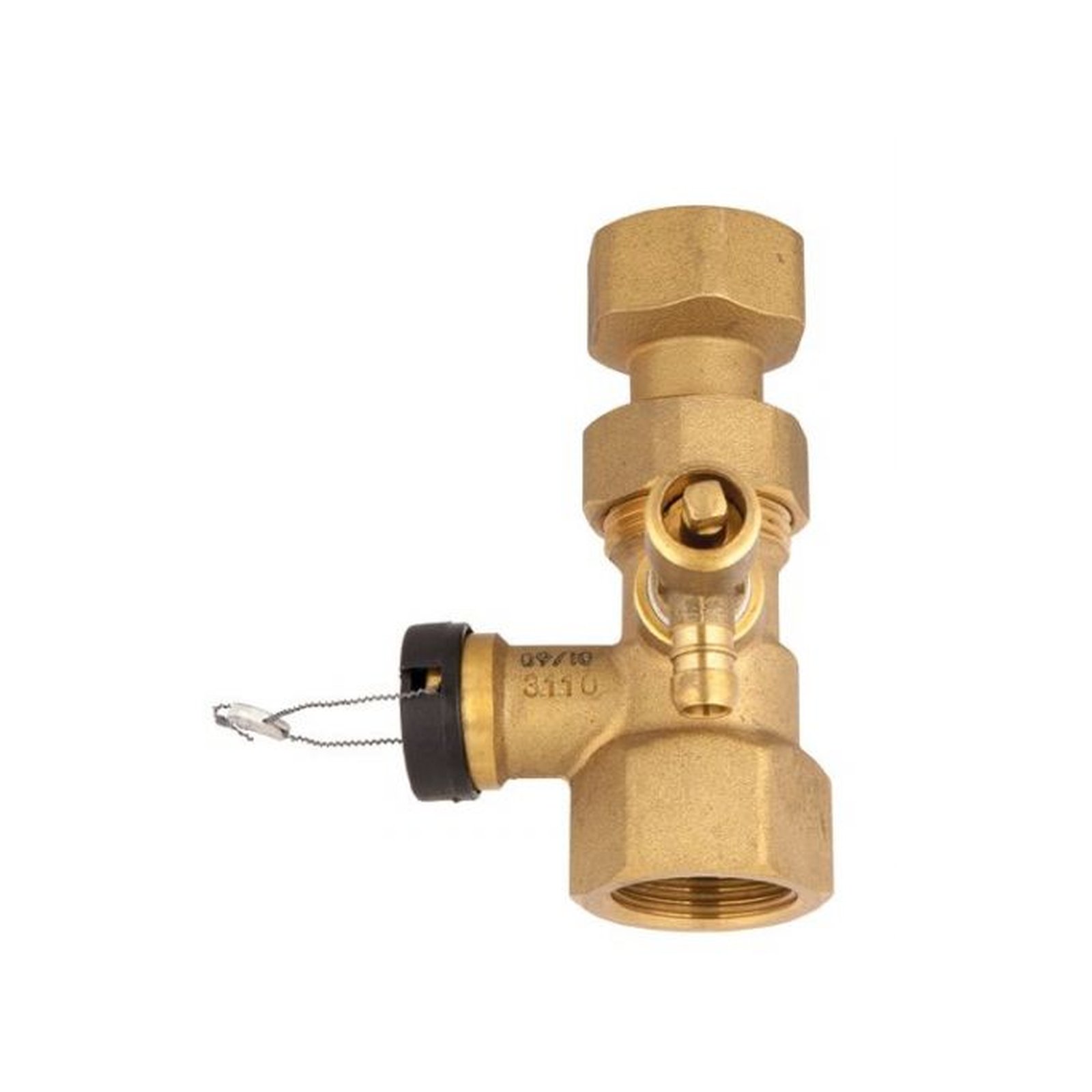Afriso Kappenventil G3/4 x G3/4 Ablasshahn Messing Ausdehnungsgefäß 10 bar 120°C 77924 AFRISO Kappenventil 1x1 Zoll Ablasshahn PN10 120C Messing Hersteller-Artikelnummer 77934