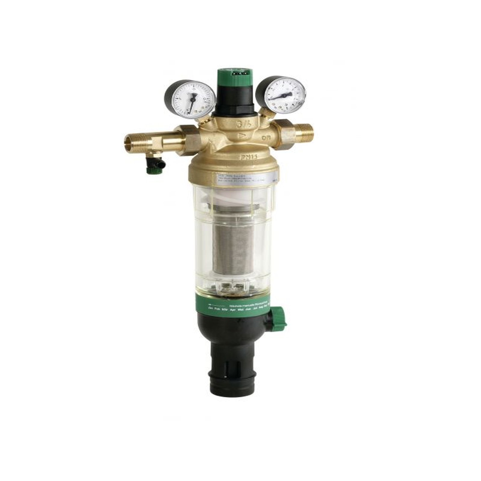 Resideo Hauswasserstation Braukmann HS10S-11/4ZS DN32 Messing Rückflussverhinderer Manometer Filter 105 µm 4.03 m³/h