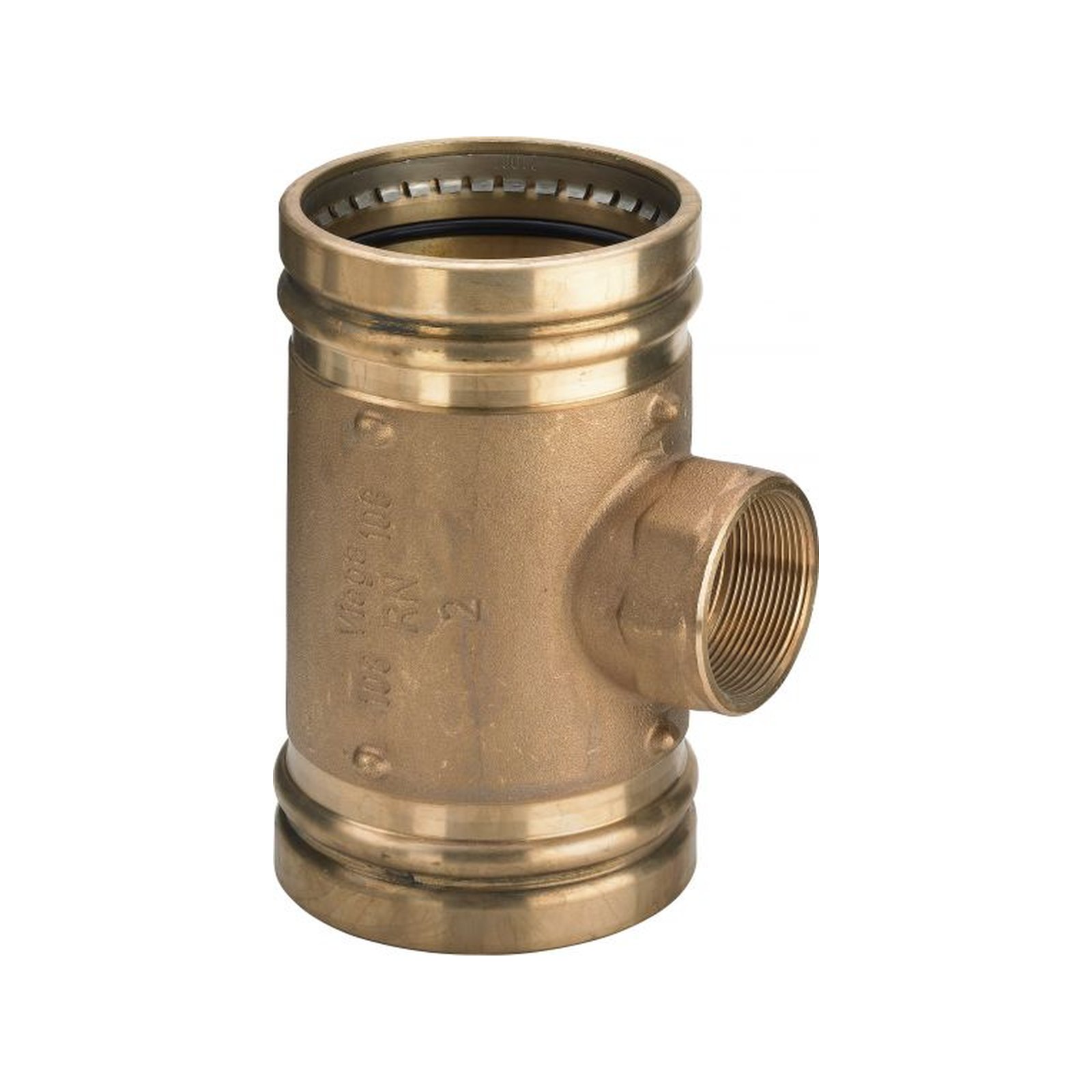 T-Stueck SANPRESS Nr.2217.2XL, 354589 IG 88,9x3/4x88,9mm aus Rotguss