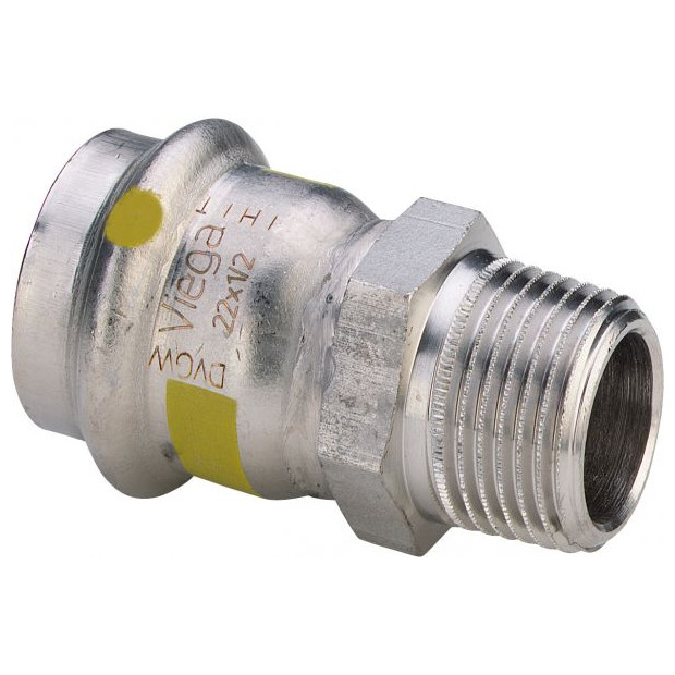 Viega Pressfitting Uebergangsstueck Sanpress Inox G 0211 35x1 Edelstahl SC-Contur HNBR 486792