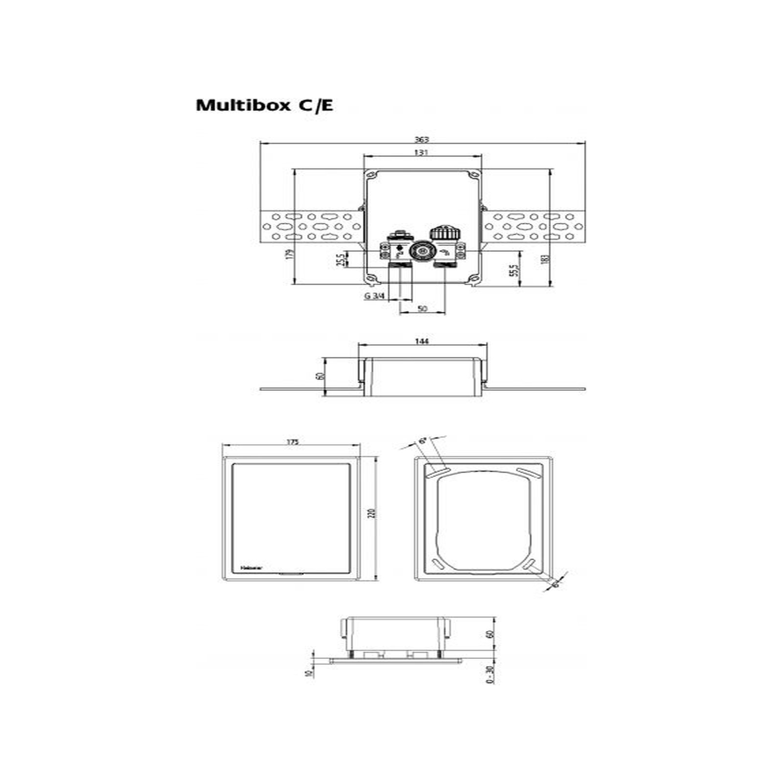 HEIMEIER Rücklauftemperaturbegrenzer Multibox C/E RAL 9016 Kvs 1.35 Thermostatventil 9308-00.800