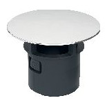 Geberit Ventilabdeckung HWB-Anschluss integrierter Überlauf hochglanzverchromt Kunststoff Haarsieb 241993211
