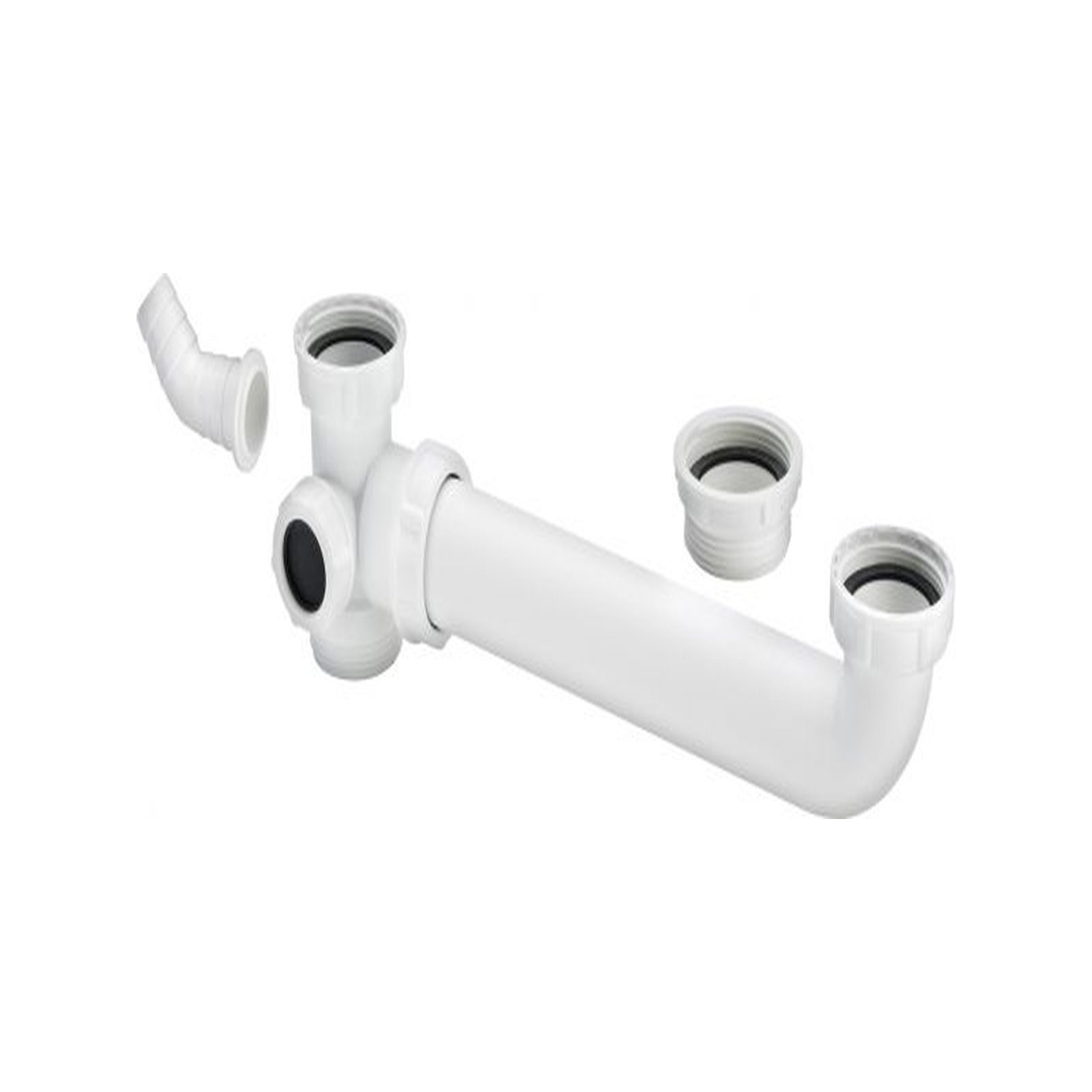 Viega Ablaufverbindung 1 1/2x1 1/2 Zoll 80-310 mm Doppelspüle exzentrisch Kunststoff 104917