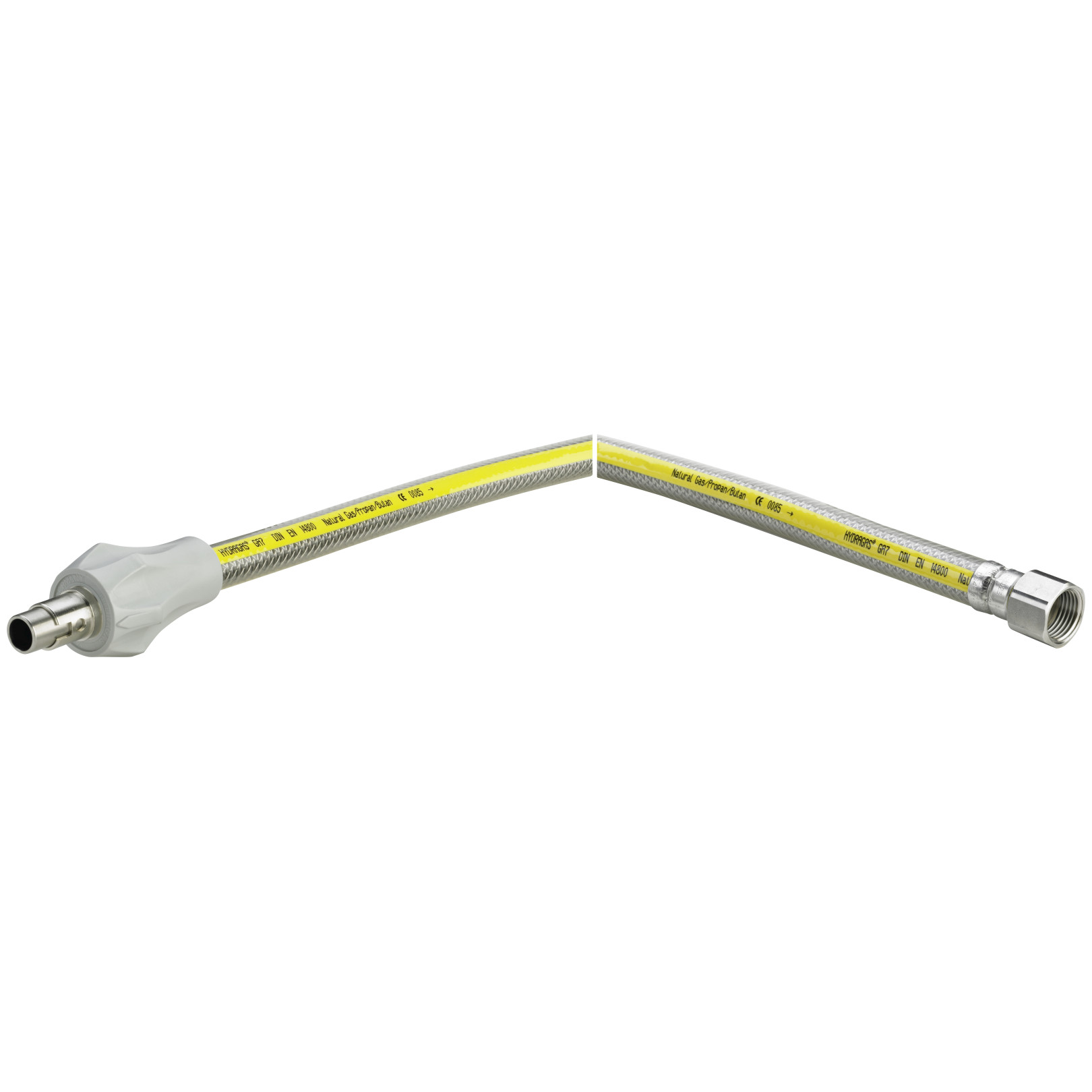 Viega Gassteckschlauch G2023 531904 1-2-Zoll 500mm Edelstahl Durchgangsform DIN3383-1 DVGW