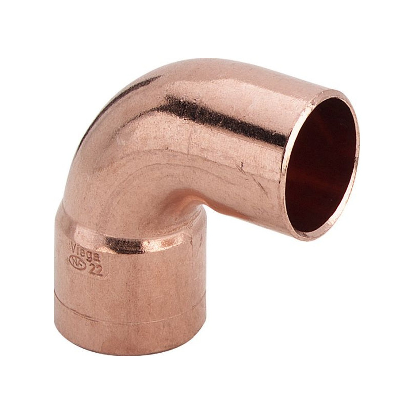 Viega Kupfer-Winkel 95092 90 Grad 42mm Muffe Loetanschluss 113995