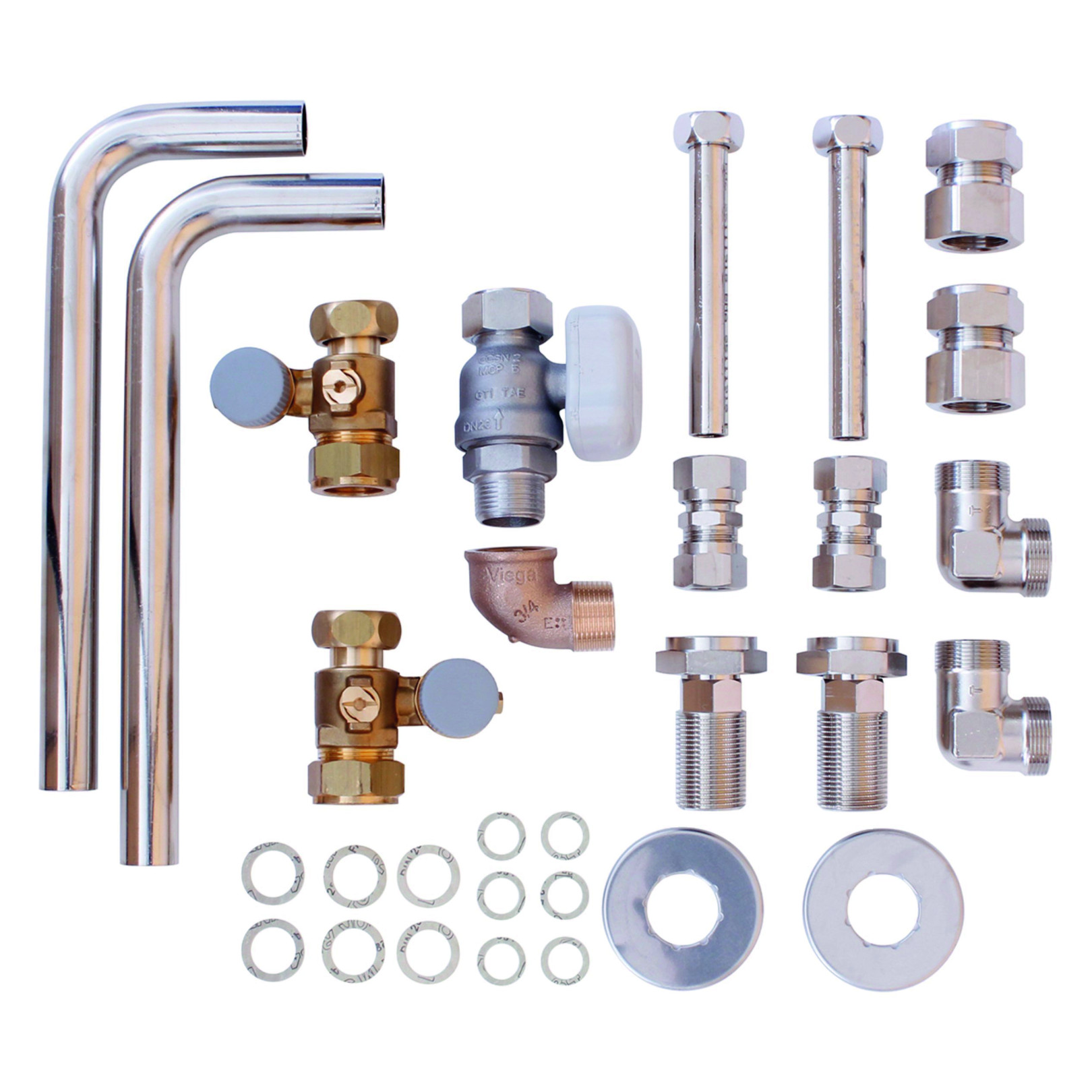 Vaillant Installationsset VC Austausch Altinstallation Aufputz Unterputz Wartungshähne Gashahn 0020201902
