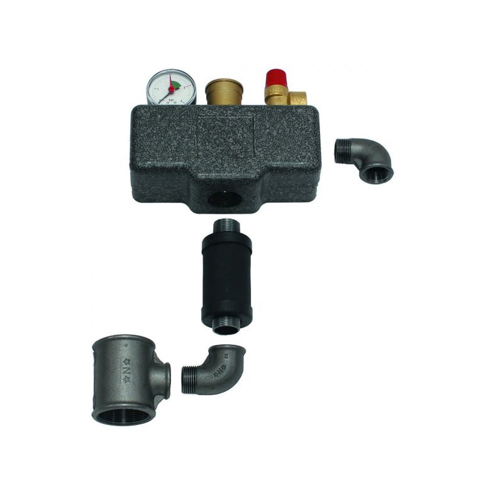 Vaillant Kesselsicherheitsgruppe ecoVIT 0020060830 Sicherheitsventil 3 bar 65 kW Rp 3/4 Anschlussrohr Wärmedämmung VKK 486/5 VKK 656/4