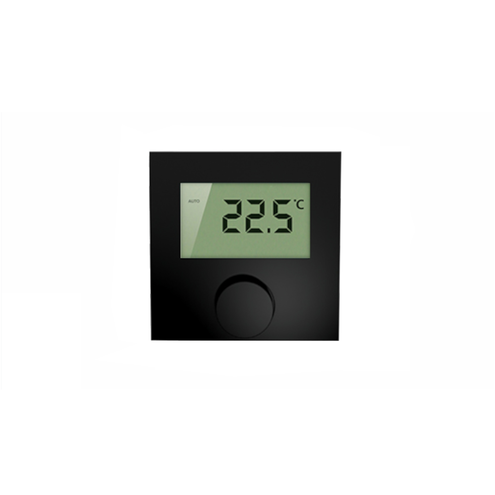 Raumthermostat LCD Display 230 V Aufputz schwarz Alpha direct Standard