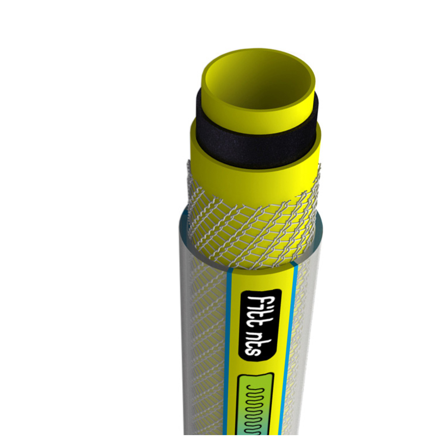 iWater Wasserschlauch NTS Yellow Plus 50 m 1-2 Zoll 6-lagig UV-beständig 76083