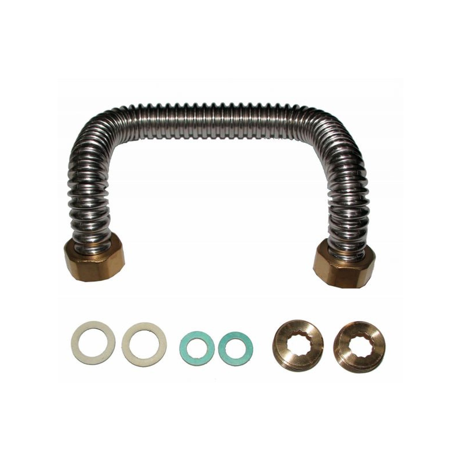 Wolf Überströmleitung CGB-2 bis 24 kW Edelstahl Wellrohr Fitting Reduzierung 8614785