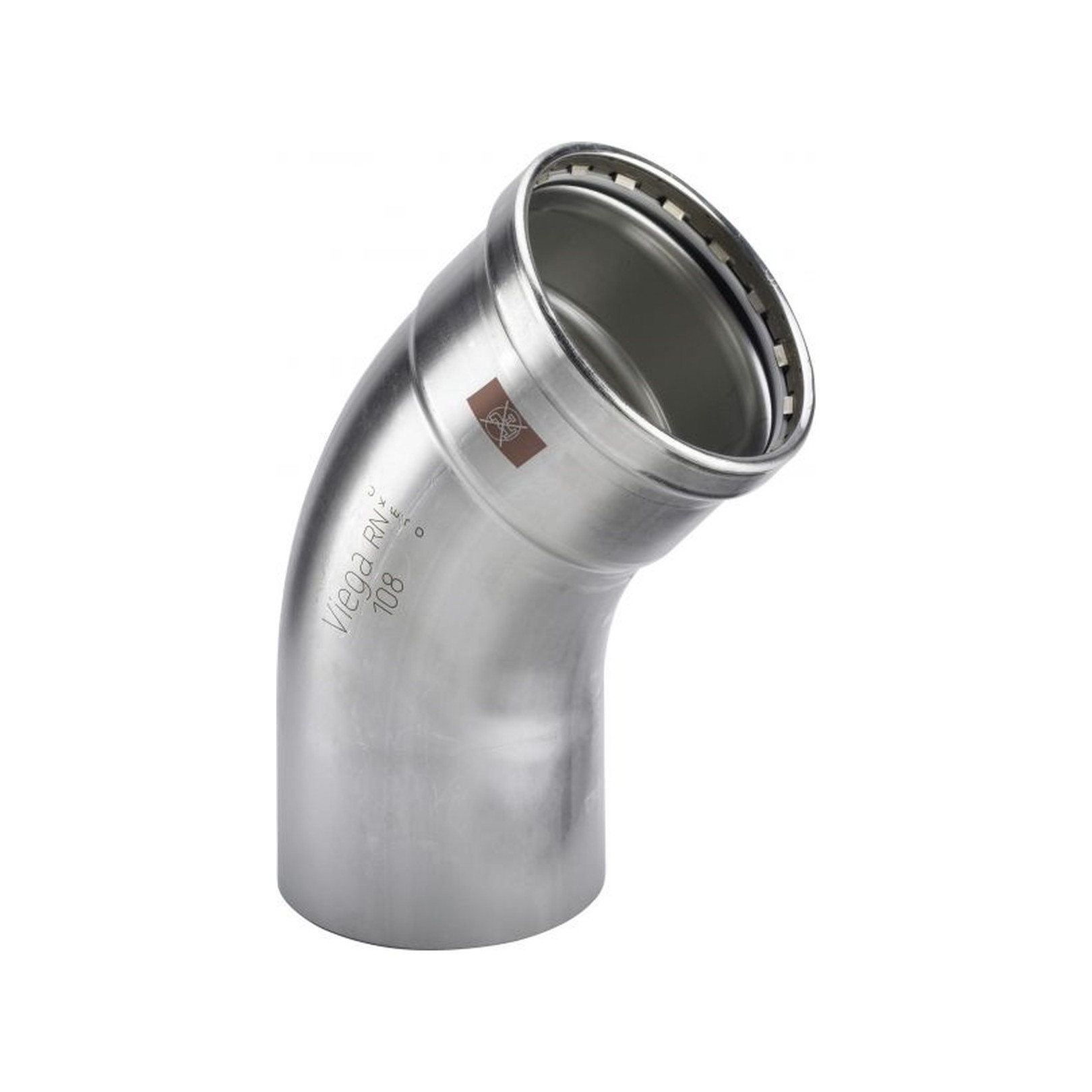 Viega Temponox XL 1726.1XL Bogen 45 Grad Stahl nichtrostend 76,1mm 810047