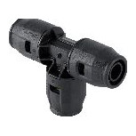 Geberit PushFit T-Stück egal PVDF d16 90 Grad O-Ring EPDM 650310001