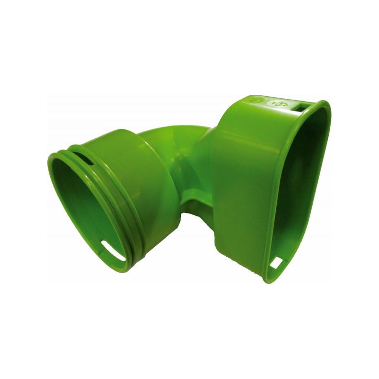 Wolf Winkeladapter CWL Übergang 90 Grad DN75 auf Flachkanal 50x100 antistatisch antimikrobiell 2577347