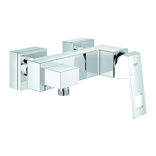 Grohe Einhebel-Brausebatterie Eurocube 23145 Wandmontage SilkMove Chrom Rückflussverhinderer 23145000