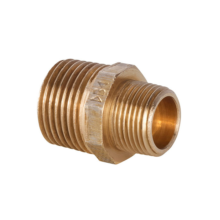 IBP Serie3000 Doppelnippel 3245 1-2-Zoll x 3-8-Zoll Rotguss Aussengewinde DIN EN 10226-1 DVGW 3245 004003000
