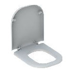 Geberit WC-Sitz Renova Comfort barriere eckiges Design antibakteriell Duroplast Edelstahl weiß 572830000