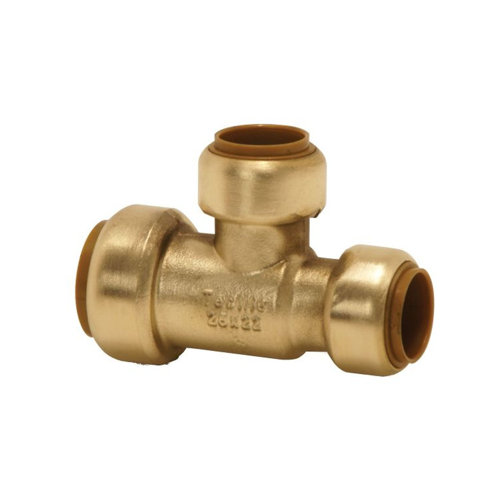 VSH Seppelfricke Steck-T-Stück reduziert Tectite Classic T27 22x15x15 mm Messing DVGW lösbar 5 Stück 4750680