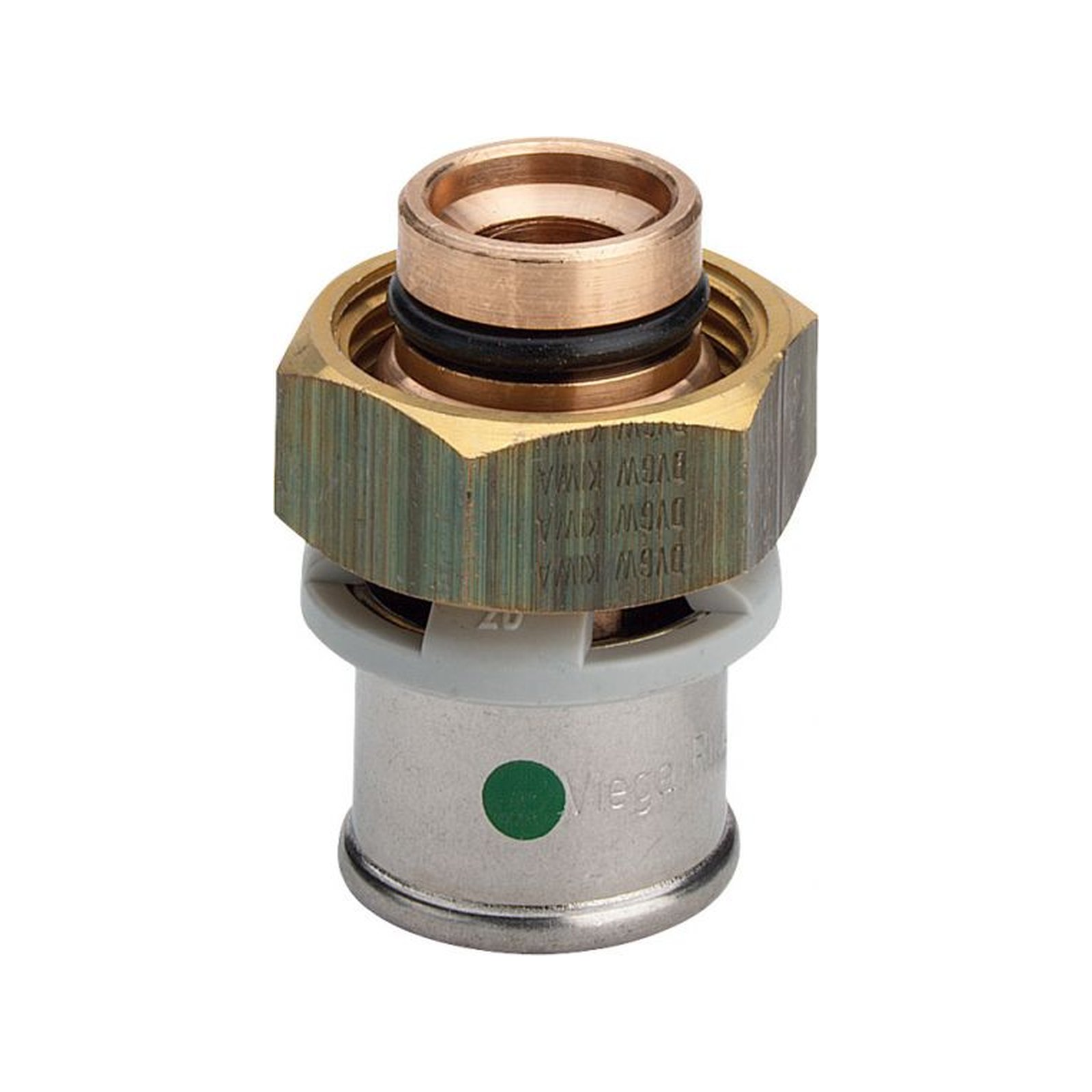 Viega Verschraubung Sanfix P 2119 20mm Rotguss Pressanschluss SC-Contur Verteiler 304942