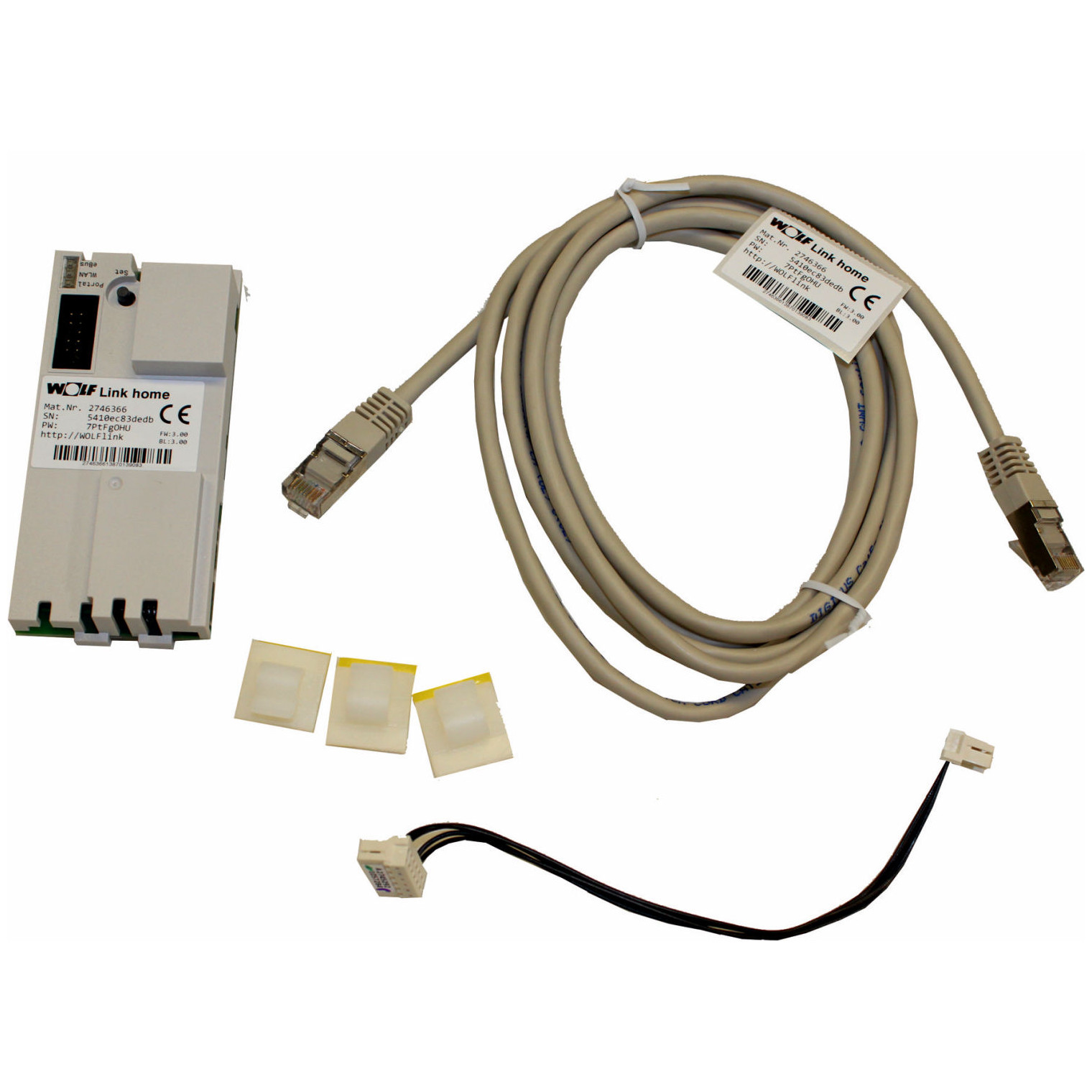 WOLF Schnittstellenmodul Link Home LAN WLAN ISM7I Heizungssteuerung eBus 2746365