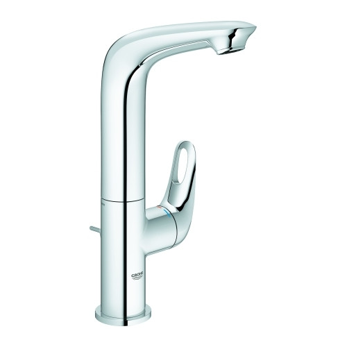 Grohe Waschtischarmatur Eurostyle L-Size Chrom offener Hebel SilkMove Ablaufgarnitur 23569003
