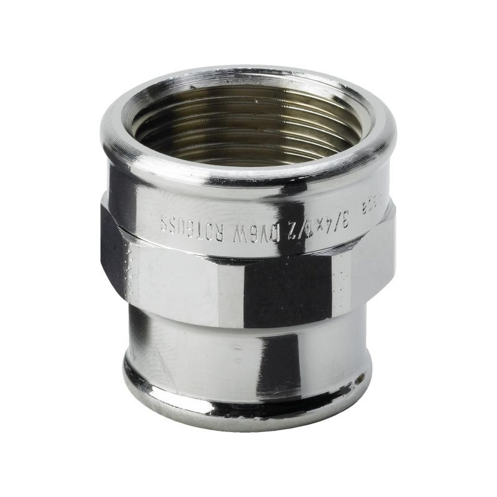 Viega Muffe 3240 Rotguss reduziert verchromt Rp1-2 Rp3-8 447816