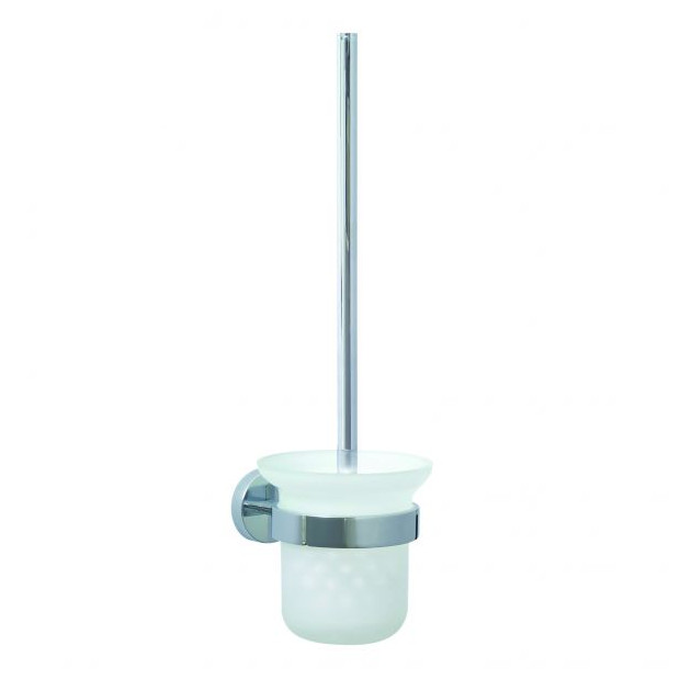 tesa nie wieder bohren WC-Bürstengarnitur PRO 020-V2 verchromt pflegeleicht 4260404840596 P02221-V2