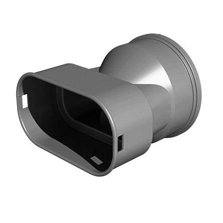 WOLF Adapter Flachkanal 50x100 Luftverteileranschluss antistatisch antimikrobiell Kunststoff 2577599